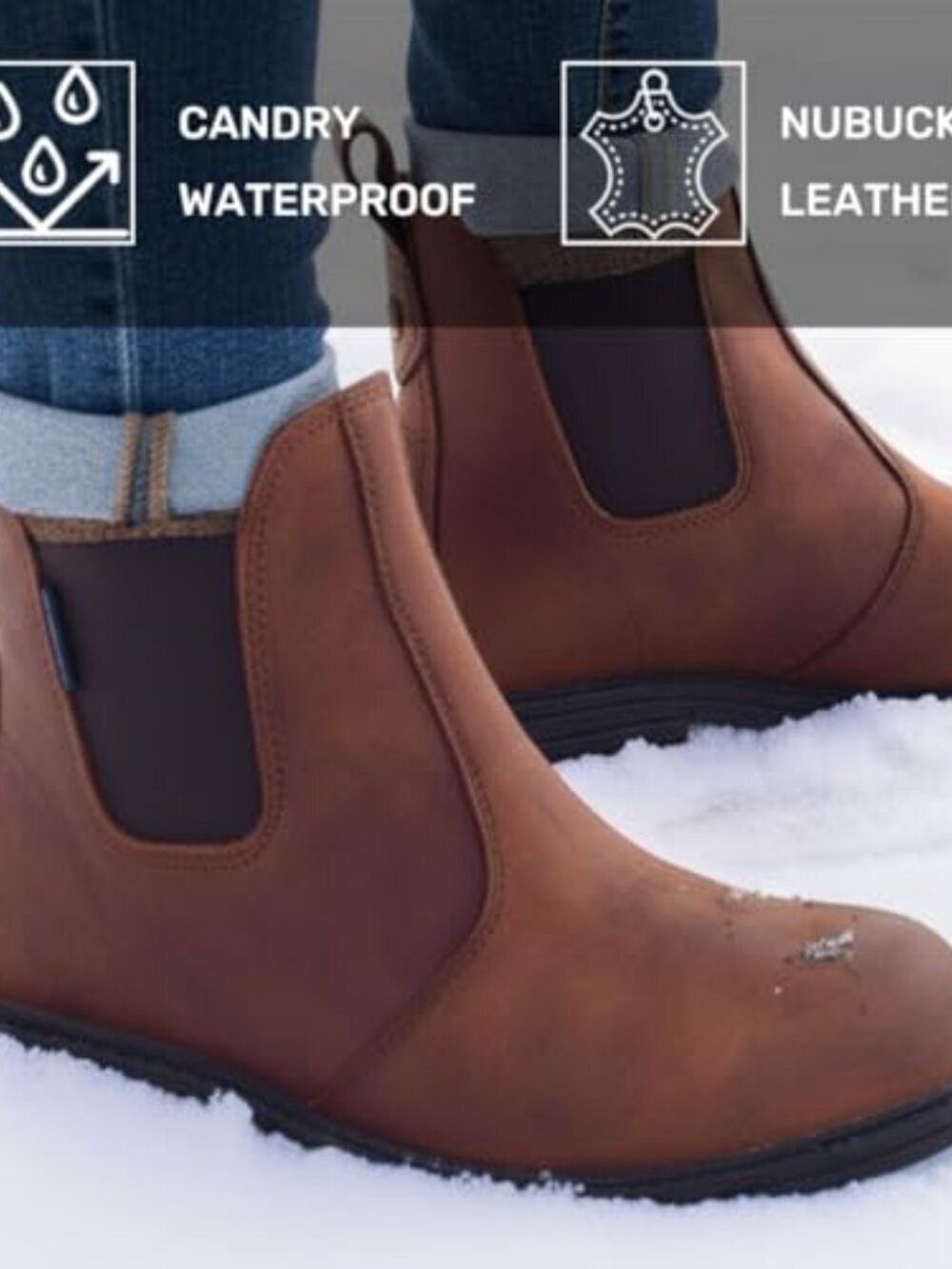 🆕 Women's Waterproof Leather Chelsea Boots Legend II - Picture 2 of 7